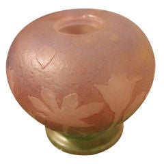Daum Nancy Wheel Carved “Tulip” Vase
