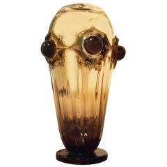 Vase mit Cabochon von Schneider