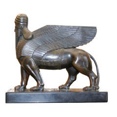 Bronze Babylonian Style Griffin
