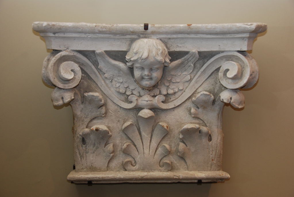Pair of Plaster Capitals