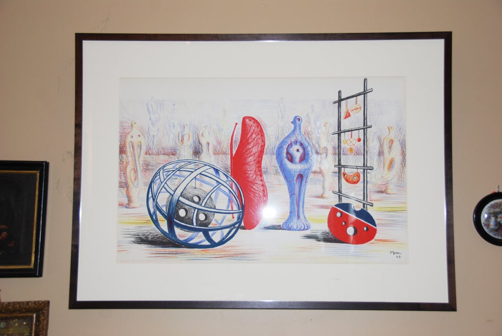 \"Sculptural Objects\" Lithograph by Henry Moore