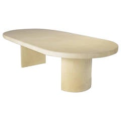 Karl Springer Style Racetrack Dining Table