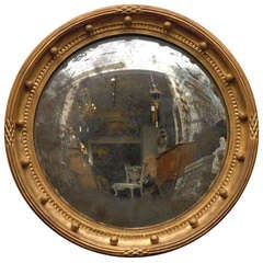 A Gilded Wood Bullseye Mirror
