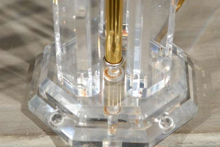 Pair of Lucite Table Lamps