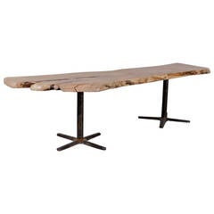 Large Size Live Edge Red Maple Dining Table