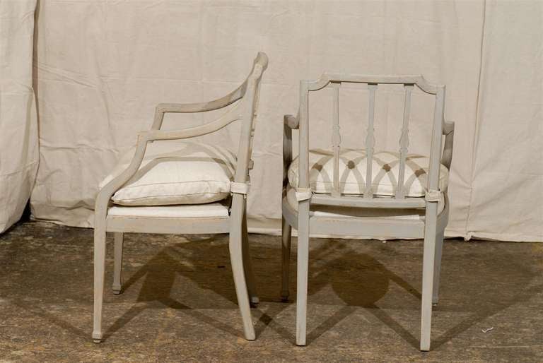 American A Pair of Painted Wood Chairs from the Waldorf Astoria Hotel