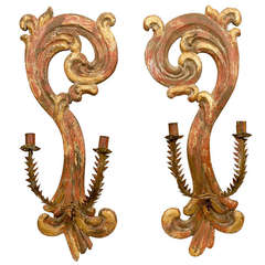 Antique Pair of Italian Sconces