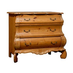 Early 20th Century Dutch Bombé Three-Drawer Chest