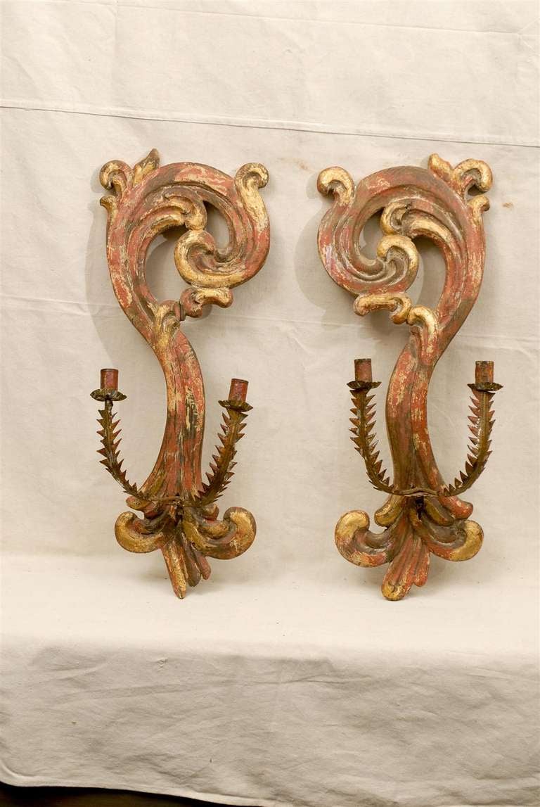 Pair of Italian Sconces at 1stdibs