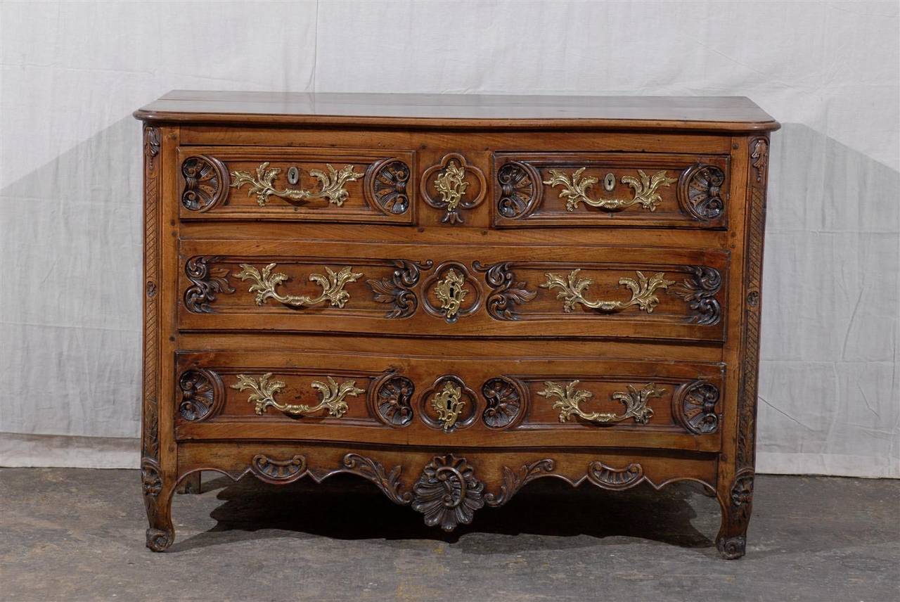 French 18th Century Louis XV Style Four-Drawer Chest