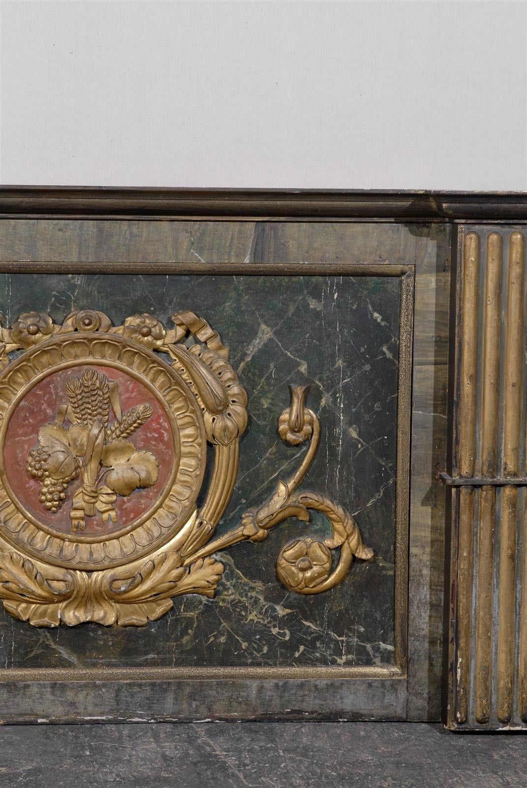 Early 19th Century Italian Panel with Flat Side Pilasters 4
