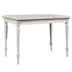 Swedish Gustavian Style Painted Wood Sofa Table