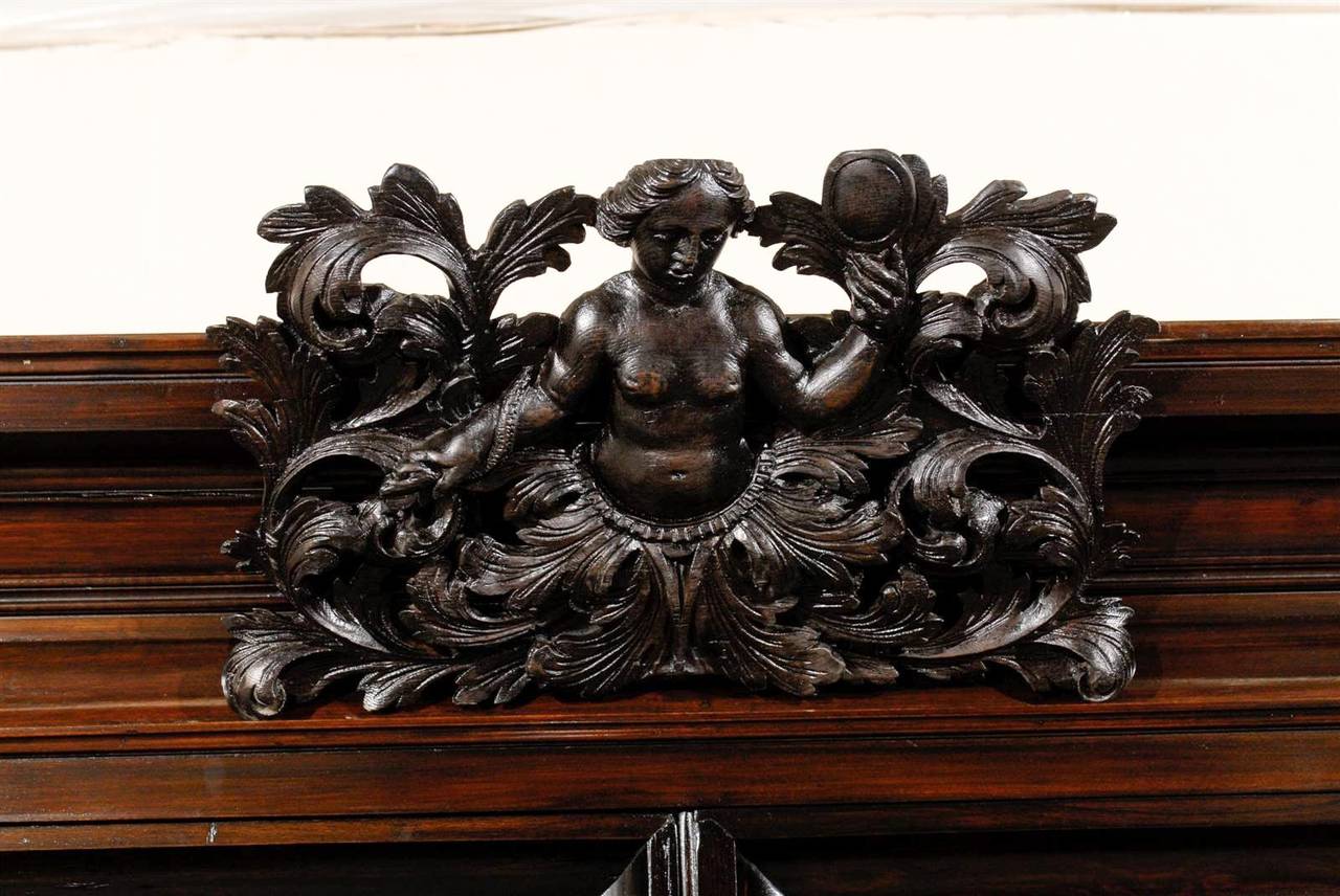 Svedese Armadio barocco svedese del tardo XVII secolo in legno di palissandro ebanizzato in vendita