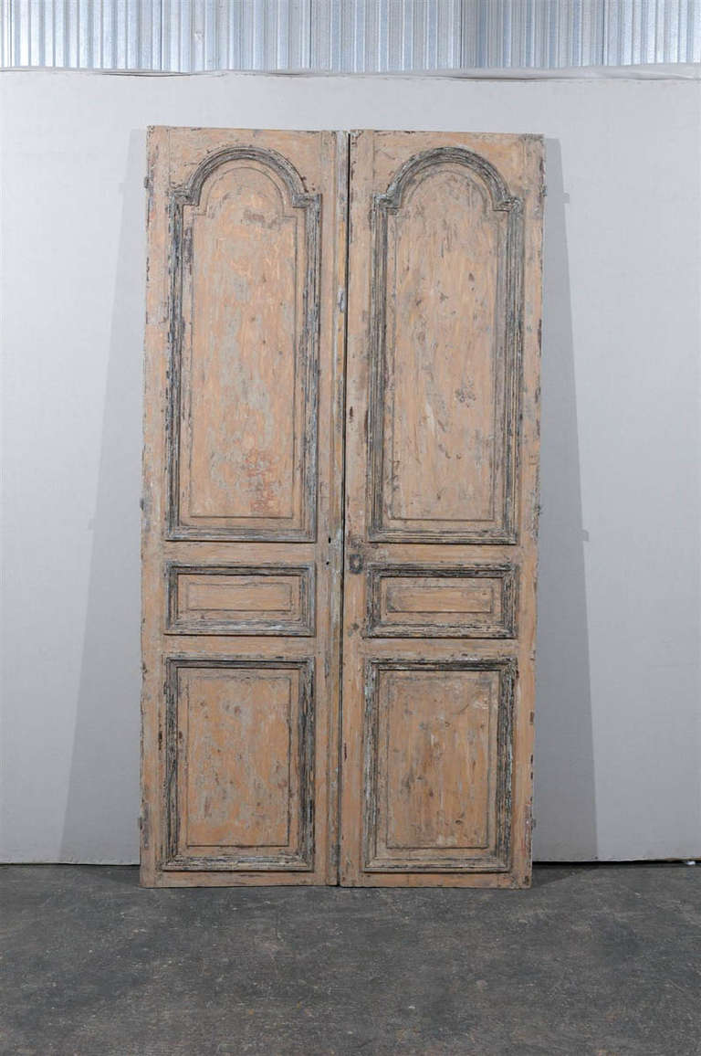 Pair of French Doors, late 19th / early 20th century.
2 Pairs available, sold separately. The main picture shows the 2 pairs together.
The price below is for each pair