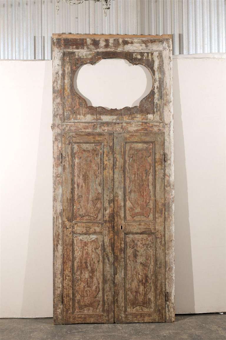An 18th Century Italian Decorative Wooden Door