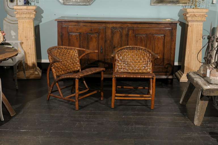 Pair of Old Hickory Chairs 2