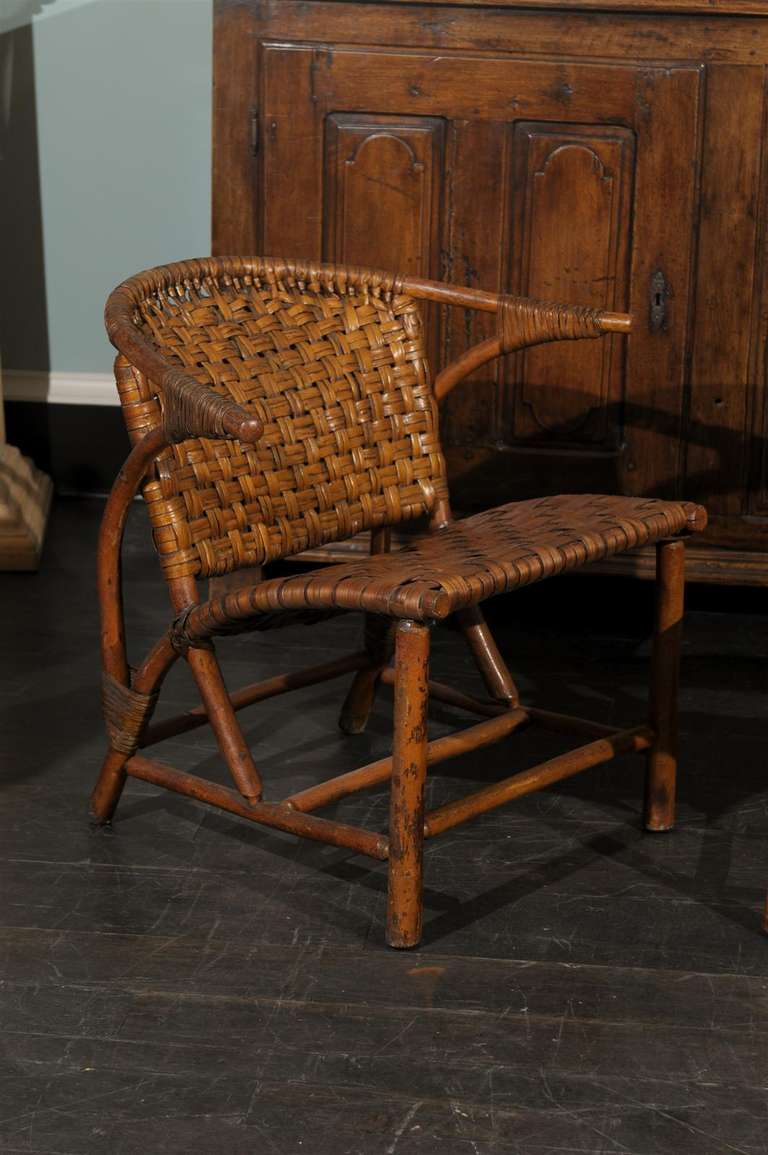 Pair of Old Hickory Chairs 1