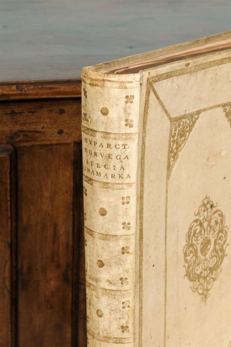 Old Spanish Vellum Book at 1stdibs