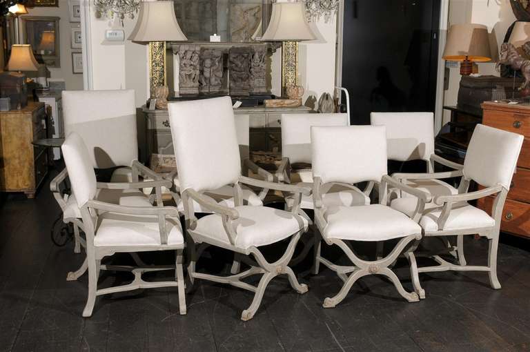 Set of Eight Upholstered Chairs 3