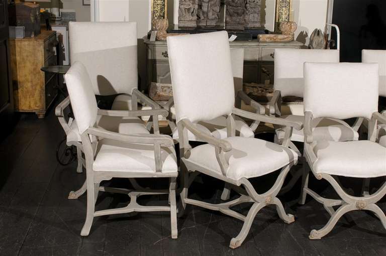 Set of Eight Upholstered Chairs 2