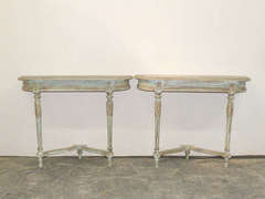 Two Swedish Console Tables