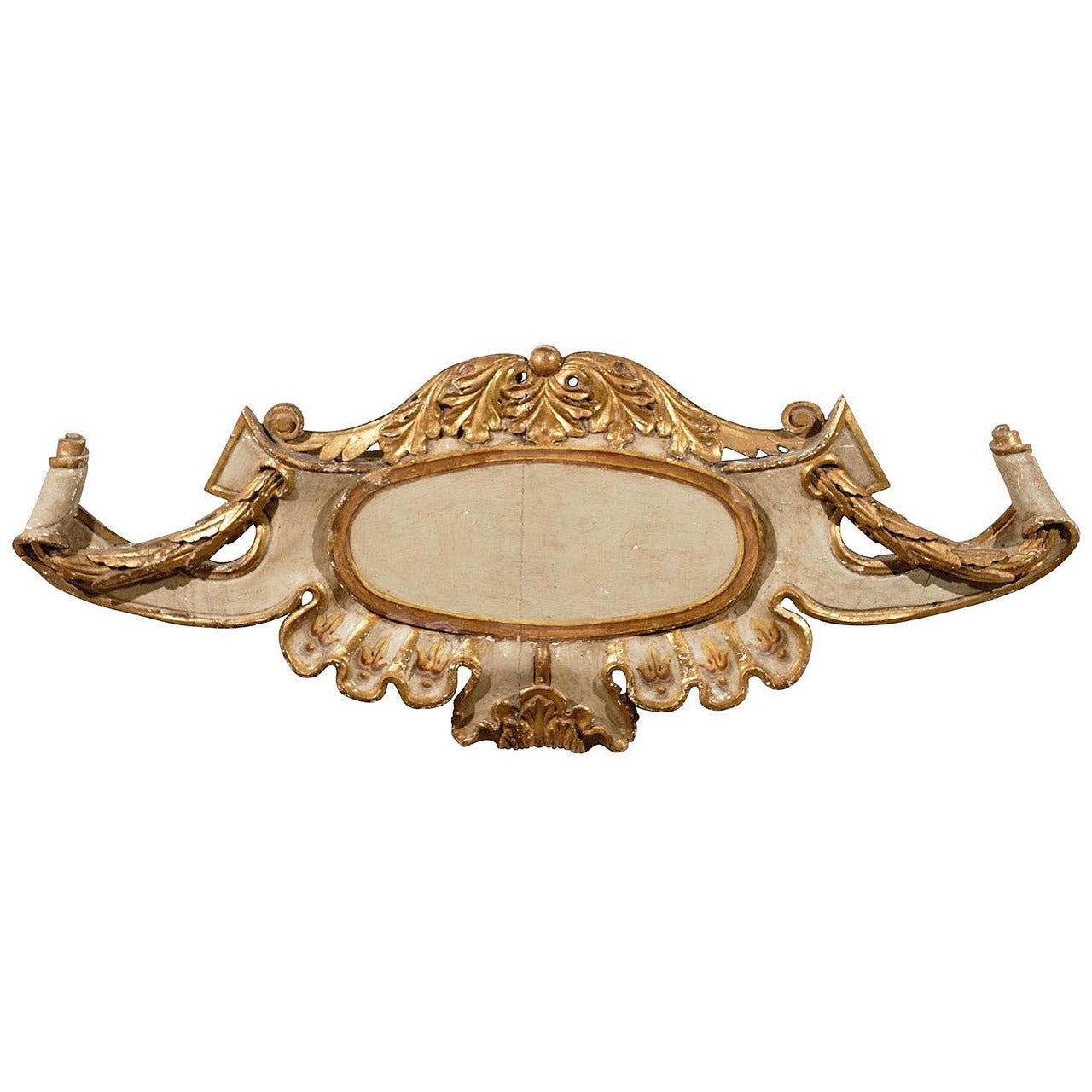 An 18th C. Italian Scrolling Cartouche Decorative Wall Plaque, 5+ FT Long