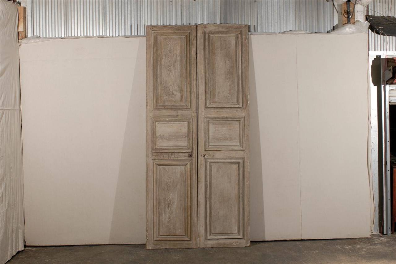 Pair of French 19th Century Wooden Doors In Good Condition In Atlanta, GA