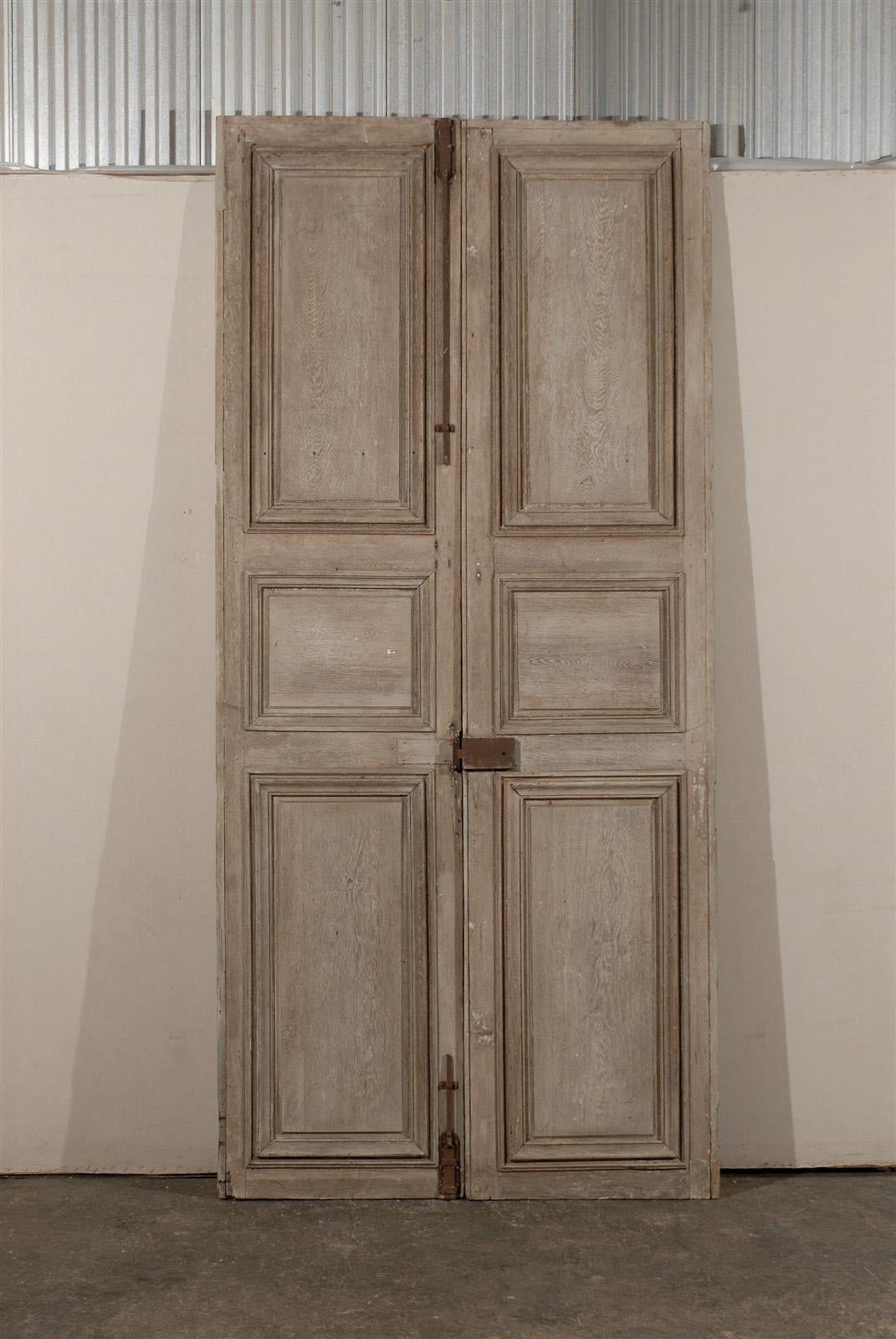 Oak Pair of French 19th Century Wooden Doors
