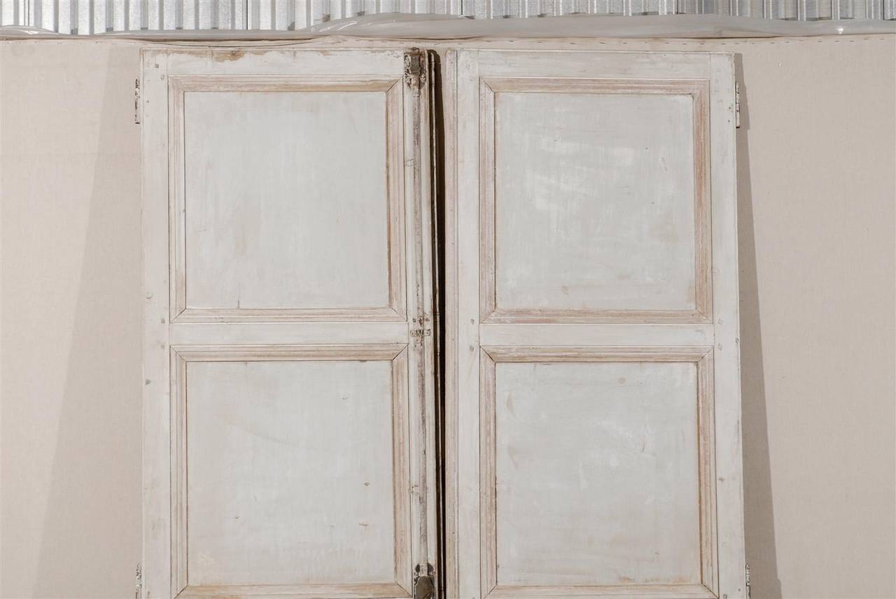 Pair of 19th Century French Painted Wood Doors 5
