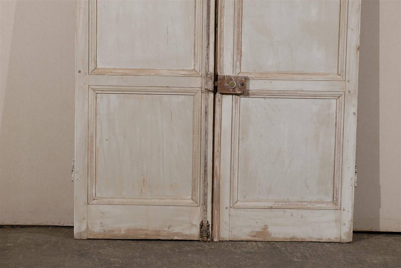 Pair of 19th Century French Painted Wood Doors 6