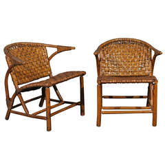Pair of Old Hickory Chairs