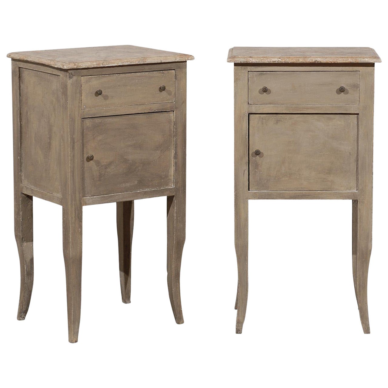 Pair of Italian Mid-20th Century Nightstand Tables or Chests