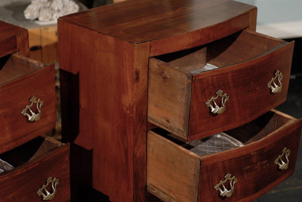 Pair of Italian 19th Century Two-Drawer Wooden Chests 3