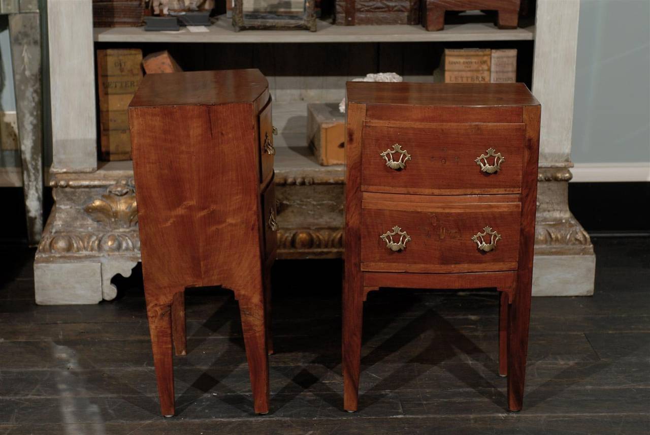 Pair of Italian 19th Century Two-Drawer Wooden Chests 4