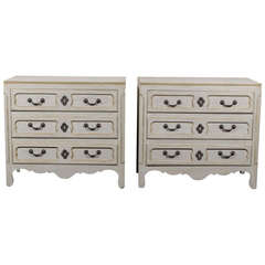 Pair of Three-Drawer Chests