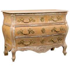 French Louis XV Style Three-Drawer Commode from the Bordeaux Region of France
