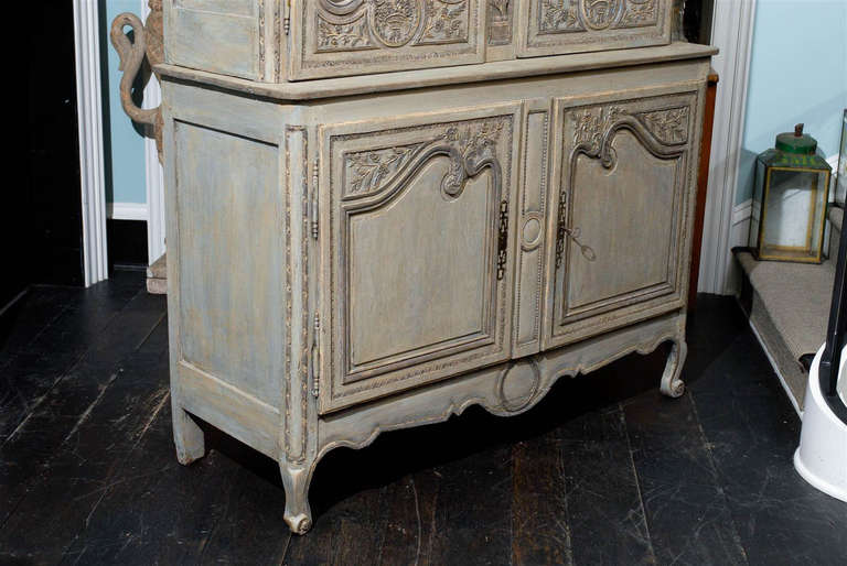 A French Early 19th Century Painted Wood Buffet à Deux-Corps 1