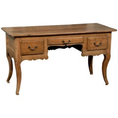 French Small Size Three-Drawer Wooden Desk