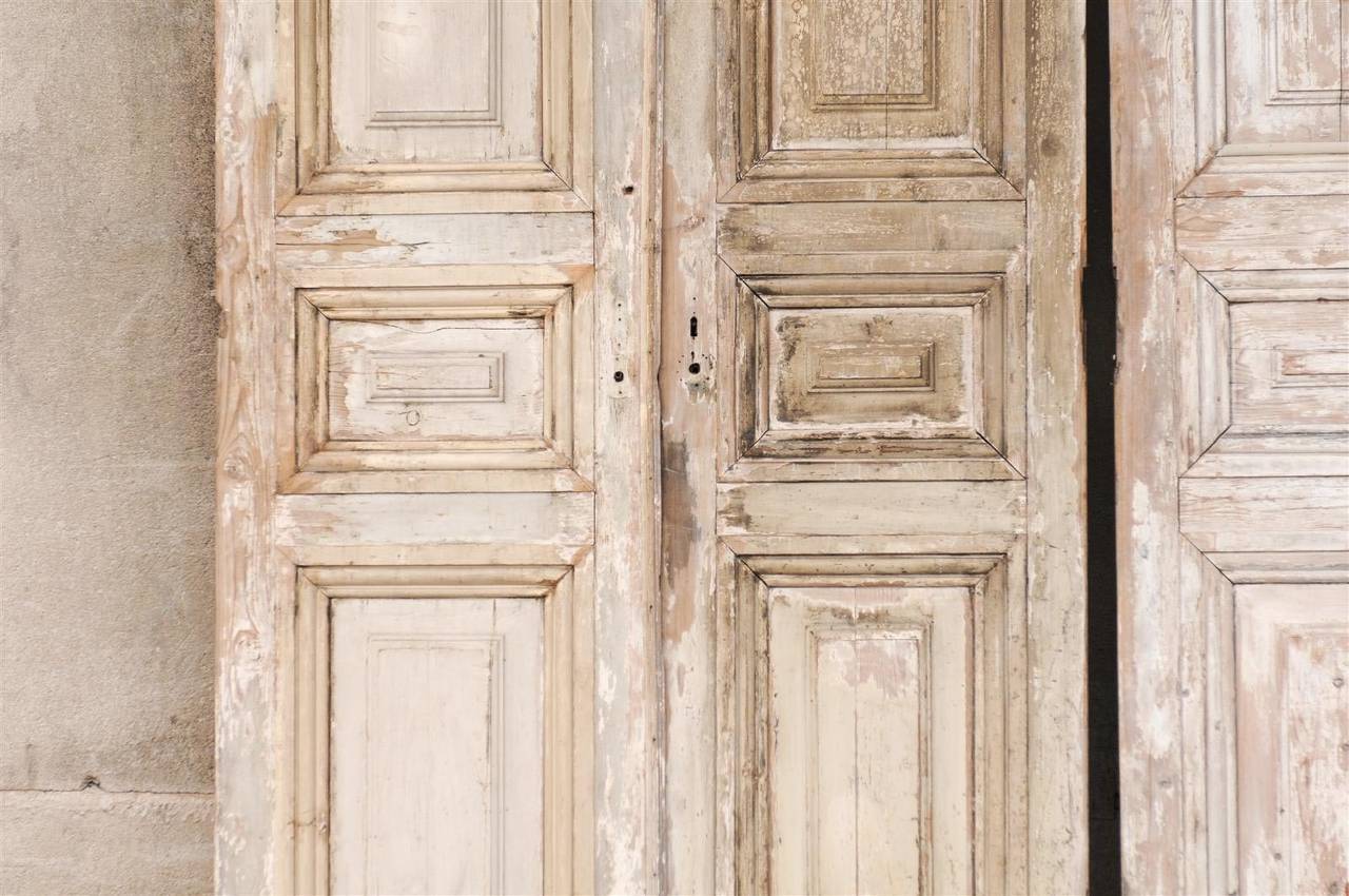 A Pair of French 19th Century Wooden Doors In Good Condition In Atlanta, GA