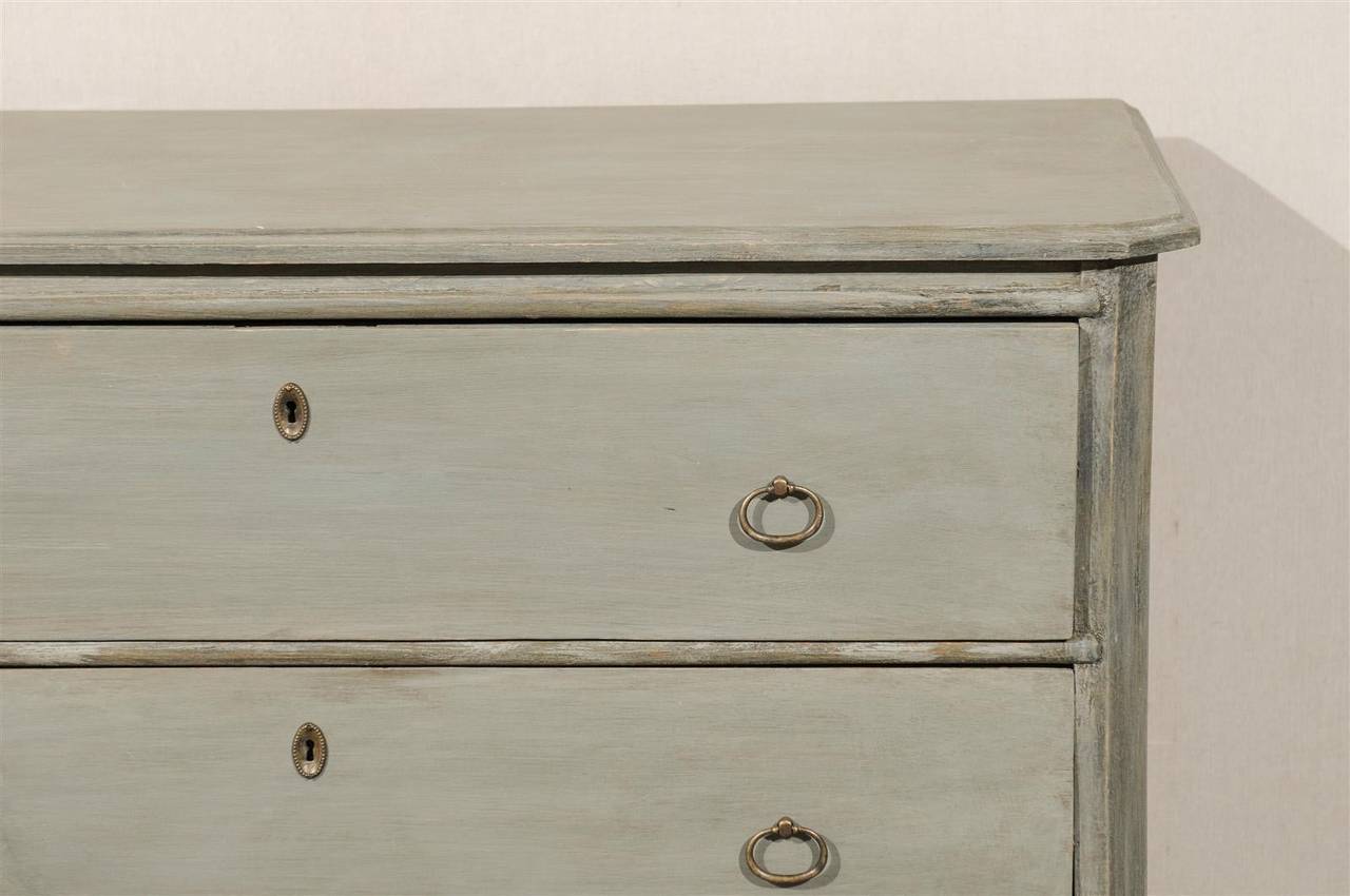Early 19th Century Swedish Period Gustavian Painted Wood Chest 1