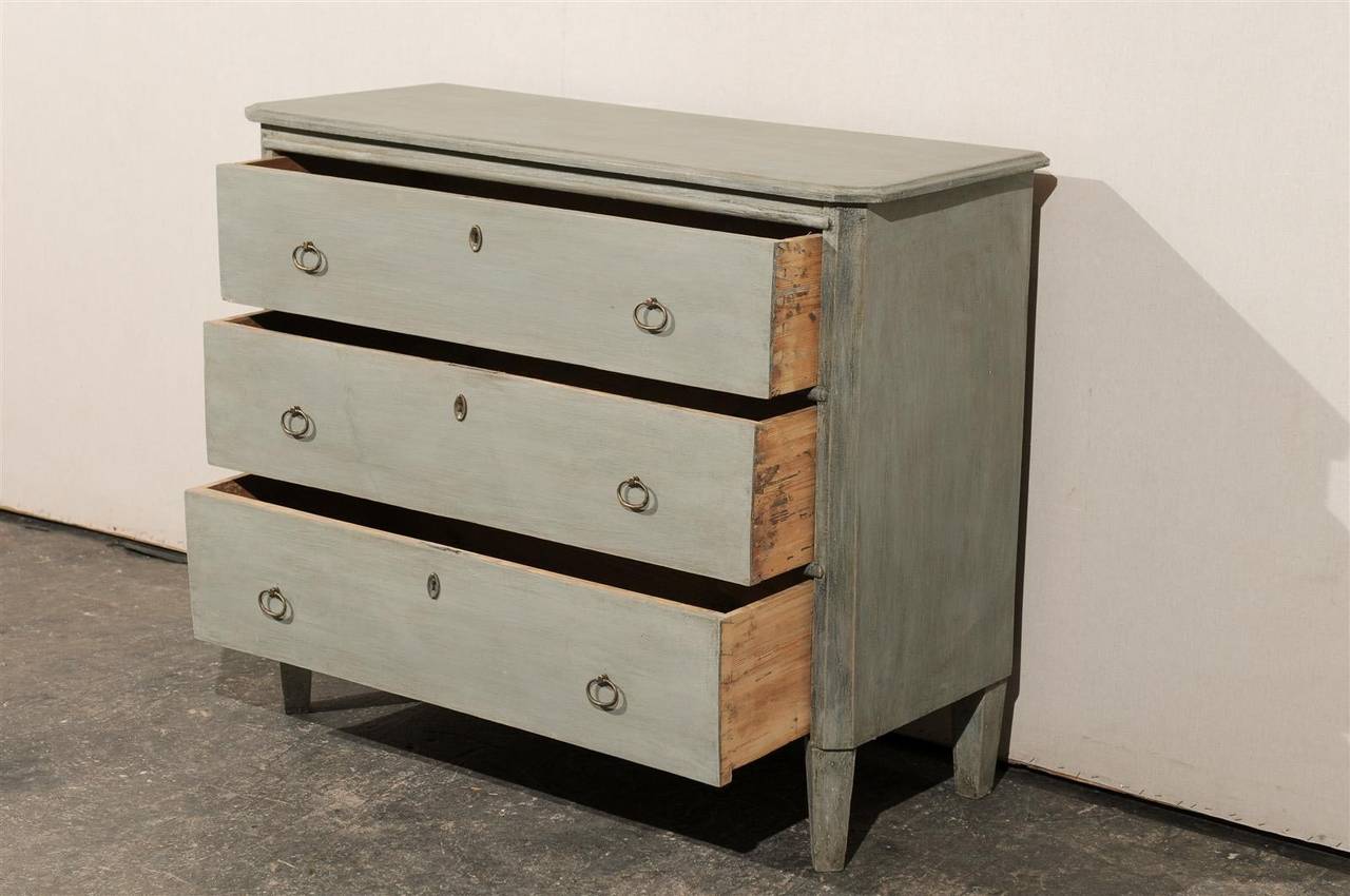 Early 19th Century Swedish Period Gustavian Painted Wood Chest 6