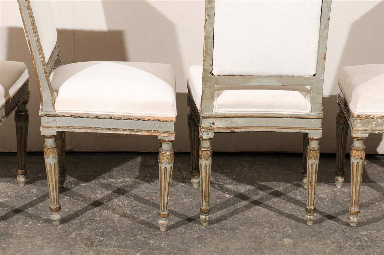 Set of Four Exquisite 18th Century Italian Side Chairs 1