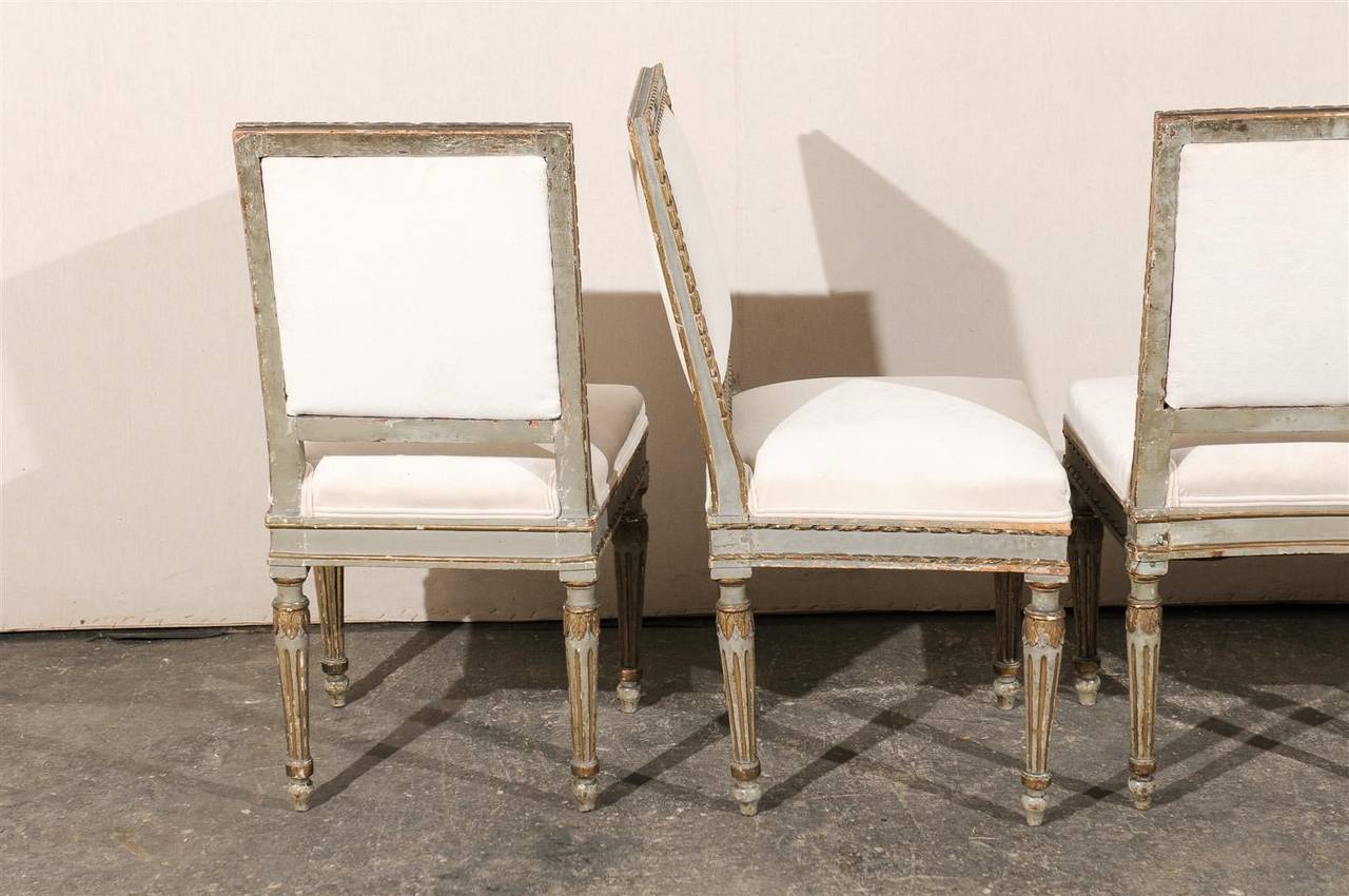 Set of Four Exquisite 18th Century Italian Side Chairs 4