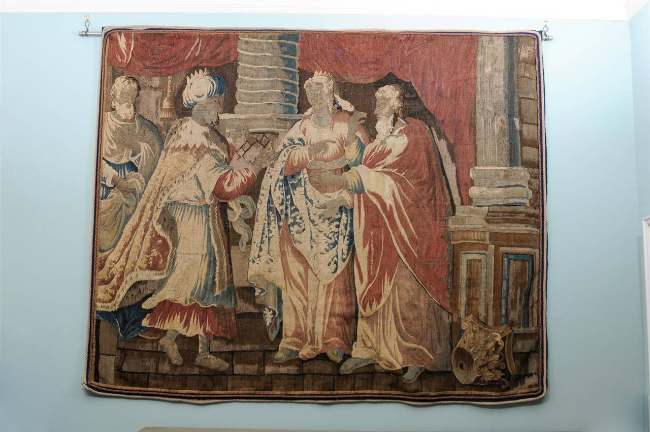 Large Size Late 19th Century Tapestry from Belgium