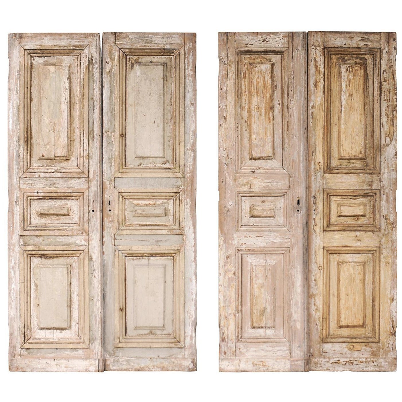 A Pair of French 19th Century Wooden Doors