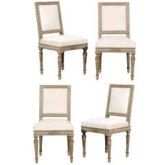 Set of Four Exquisite 18th Century Italian Side Chairs
