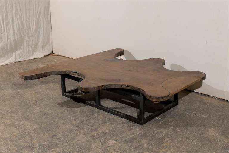 Metal French Jeweler's Tabletop Made into a Coffee Table