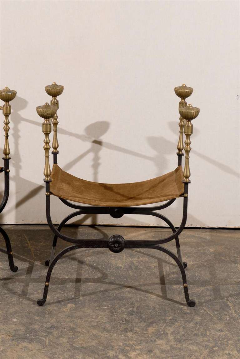 20th Century Pair of Savonarola Chairs