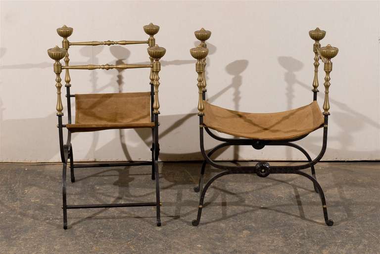 Pair of Savonarola Chairs 5