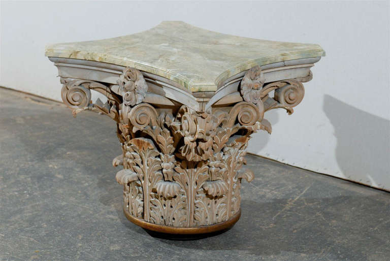 corinthian wood column capital